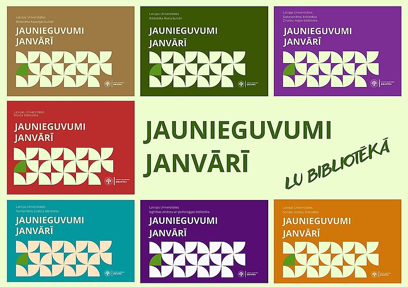 Bibliotēkas jaunieguvumi janvārī